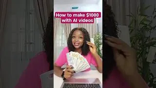 Thumbnail: This is how I make $1000+ every month on YouTube with AI videos