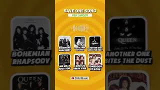 Thumbnail: Save One Song ⚡️Queen | Music Quiz 2026 #queen #top10songs #shorts