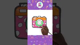 Thumbnail: ✏️Easy Camera Drawing 📷 #shorts #chikiart #howtodraw