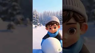 Thumbnail: Kids having fun making a snowman! | Children's Corner #shortvideo #shorts