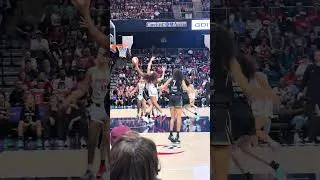 Thumbnail: Kiki Iriafen scores tough bucket over twin towers #wnba