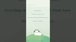 Thumbnail: Start gently 🍀✨ #cutequotes #cuteanimation #positivevibes #positivity