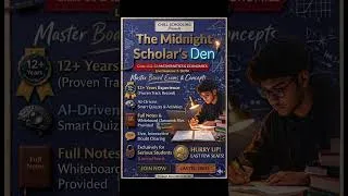Thumbnail: Late Night Study 🔥 Class 11 & 12 Maths & Economics | Score High in Boards | Join Now
