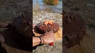 Thumbnail: You Wanted Cake You Got Cake - now EAT IT! #outdoors #food #campfire