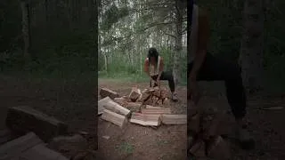 Thumbnail: Chop Wood, Carry Water 🪓 #asmr #camping #outdoors #nature