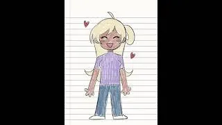 Thumbnail: my OCs drawing themselves! // #shorts #originalcharacter #trend #art