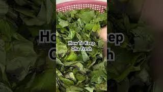 Thumbnail: How to preserve Oha to stay fresh