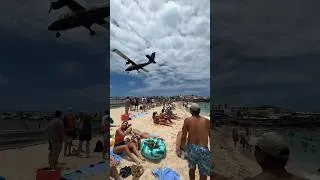 Thumbnail: Maho Beach - St Maarten 🔥 #travel #stmaarten #closecall