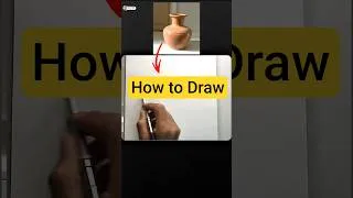 Thumbnail: How to draw pot #shorts #drawing #art #youtube #sketch #pottery #stillife