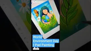 Thumbnail: Environment Day Digital Painting #shorts #digitalart #environment #happyenvironmentday #applepencil