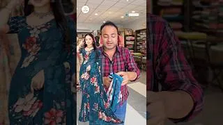 Thumbnail: Very Soft Georgette Flower Print Saree ✨ Premium Look | Chitra Fashions 💖 #chitrafashions