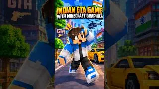 Thumbnail: MINECRAFT VERSION OF INDIAN GTA GAME! #shorts