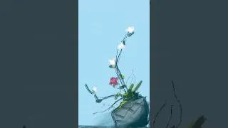 Thumbnail: Forget the Plan—This Flower Painting Turned Out Better Than Expected #satisfying #artshorts