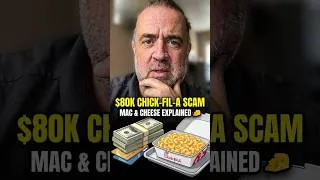 Thumbnail: The $80,000 Chick-fil-A Mac & Cheese Scam Explained 🧀 #Shorts