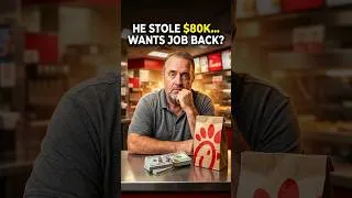 Thumbnail: He Stole $80,000 from Chick-fil-A... and Wants His Job Back?! 🍗💰 #Shorts