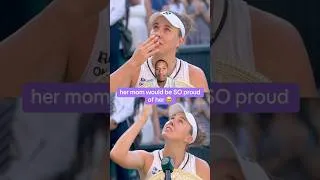 Thumbnail: she made her mom proud with this one 🥹🙏 #tennis #wimbledon