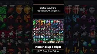 Thumbnail: Add Healing ❤️ to Your Godot Roguelike FAST