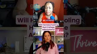 Thumbnail: Will Homeschooling Hurt College Admissions? #homeschoolmom #podcast