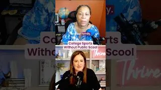 Thumbnail: College Sports Without Public School  #homeschoolmom #podcast