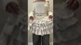 Thumbnail: one skirt, three outfits! #outfitinspo #softgirl #coquette #fashion #viral