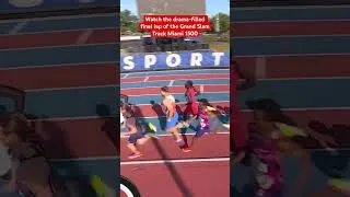 Thumbnail: Watch the drama-filled final lap of the Grand Slam Track Miami 1500m #grandslamtrack #trackandfield