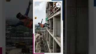 Thumbnail: 🏗️Construction Site Par 🟢Green Parda Kyu Lagate Hain?🤔 #Shorts