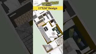 Thumbnail: 17X50 House Design  |95 gaj House | 17by50 #3dhousedesgin