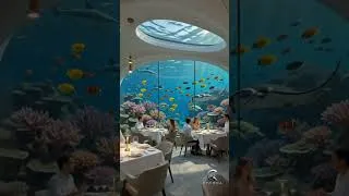 Thumbnail: Dinner Beneath the Ocean? 🍽️🌊 #Shorts Underwater Restaurant #underwaterworld #underwaterrestaurant