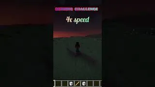 Thumbnail: RUNNING CHALLENGE #minecraft #shorts