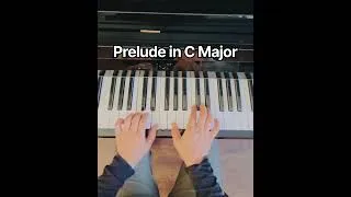 Thumbnail: Prelude in C Major #shorts #pianoshorts #Bach #prelude #piano #classicalpiano #easypiano #pianomusic