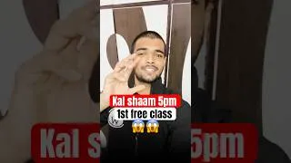 Thumbnail: Kal Shaam 5 PM Umang 2.0 Ki 1st FREE Class mein milte hain   #class8 #pwshorts #pwclass8