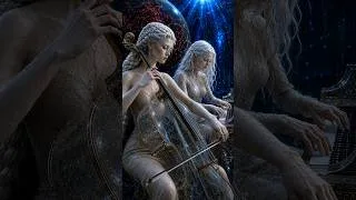 Thumbnail: The Frozen Ocean Was Silent—Until She Played This Adagio ❄️🎻 | Sibelius-Inspired #shorts  #art