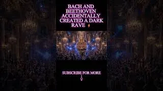 Thumbnail: Bach and Beethoven Accidentally Created a Dark Rave ⚡ #Bach #Beethoven #melodictechno #shorts