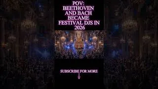 Thumbnail: POV: Beethoven and Bach became festival DJs in 2026 #ClassicalTechno #Bach #Beethoven #MelodicTechno