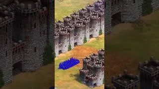 Thumbnail: 60 Elite Teutonic Knights Run The Castle Gauntlet | AOE2 #shorts