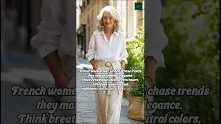 Thumbnail: How French Women Over 60 Dress in Summer 🇫🇷✨ #fashionover50 #timelessstyle #fashion
