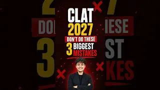 Thumbnail: Biggest mistake every CLAT 2027 Aspirant should Know!!