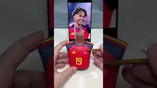 Thumbnail: Handmade Clay Sculpture of Lamine Yamal with the World Cup Trophy | Spain Champion 2026 ⚽🏆
