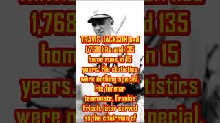 Thumbnail: Worst National Baseball Hall of Fame Member: Travis Jackson (New York Giants)