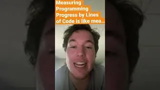 Thumbnail: Measuring Programming Progress By Lines of Code is Like… (#shorts)