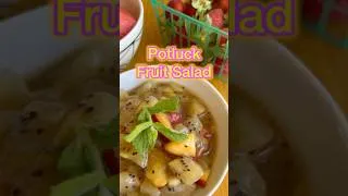 Thumbnail: Easy Summer Fruit Salad (Great for Potlucks) 🥝🍑 #recipe #fruitsalad