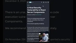 Thumbnail: React security update