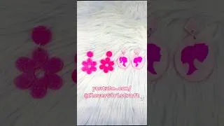 Thumbnail: Barbie Movie Earrings #shorts #barbiemovie #barbieearrings #resinart #resinforbeginners #resin