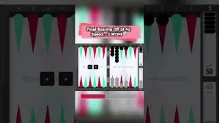 Thumbnail: The Ultimate Backgammon Bearing Off Sprint! 🎲🔥 #asmrgaming #cozygaming