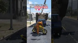 Thumbnail: Bro tried to flip the Military Tank🥀😭💀