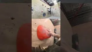 Thumbnail: POV: You climb a slopey traversal with small feet #shorts #bouldering #climbing