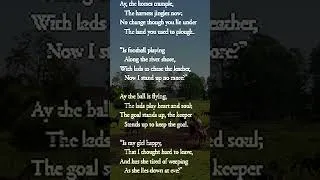 Thumbnail: AE Housman's Pacifist Poem