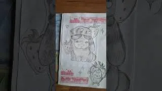 Thumbnail: Bunny Art #youtube #art #drawing #journal #sketchbookart #pink