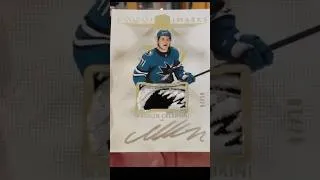 Thumbnail: Macklin Celebrini Cup Rookie Patch Auto! #boxbreak #hockeycards #celebrini