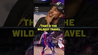 Thumbnail: Jeff LOSES IT seeing these crazy NBA travels 🤣💀 #shorts #jeffteague #basketball #funny #nba